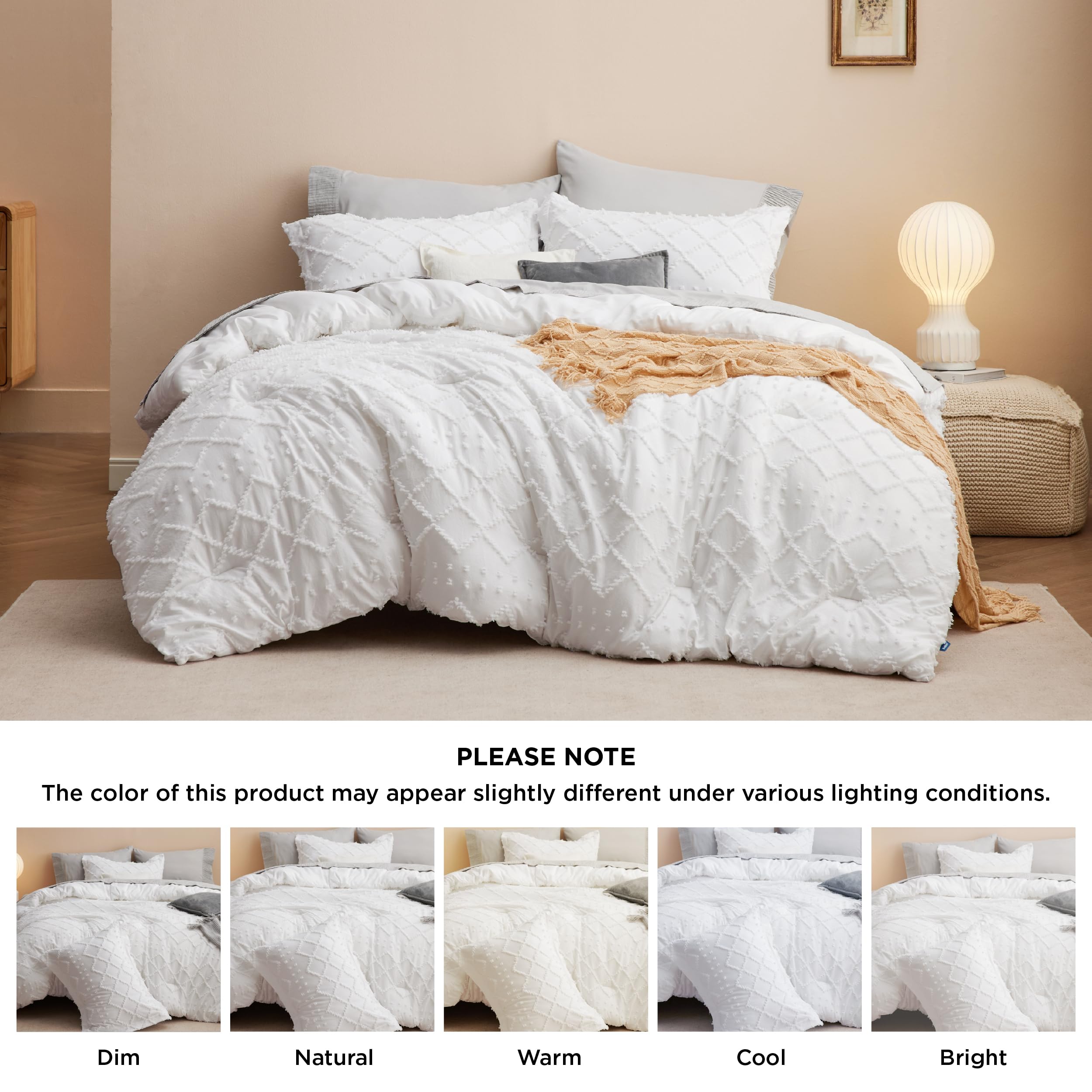 Bedsure twin comforter set completes a full dorm bed setup.