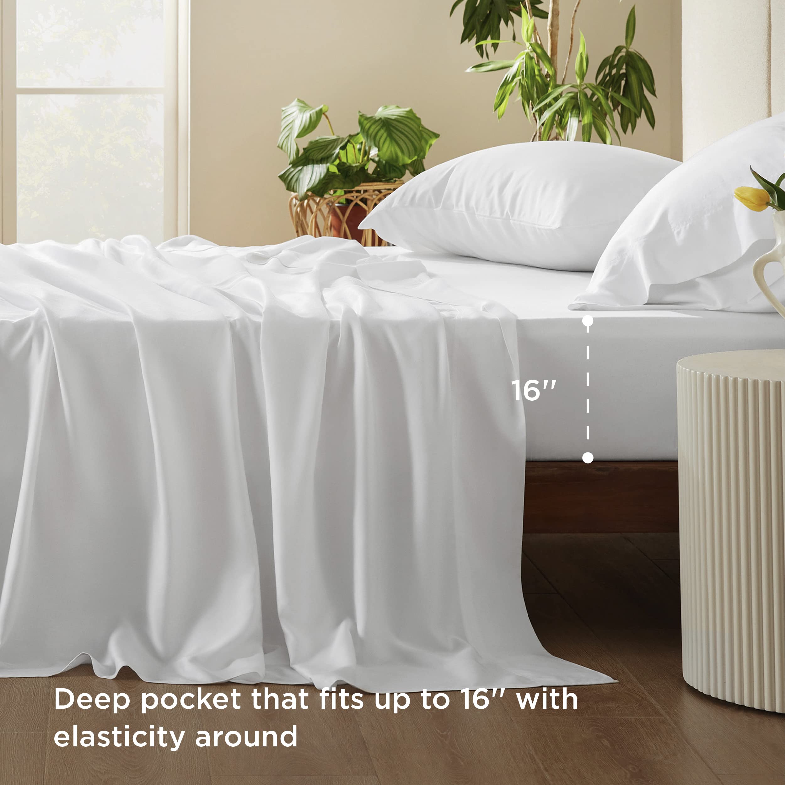Bedsure pillowcase with envelope closure showing neat, slip-free design