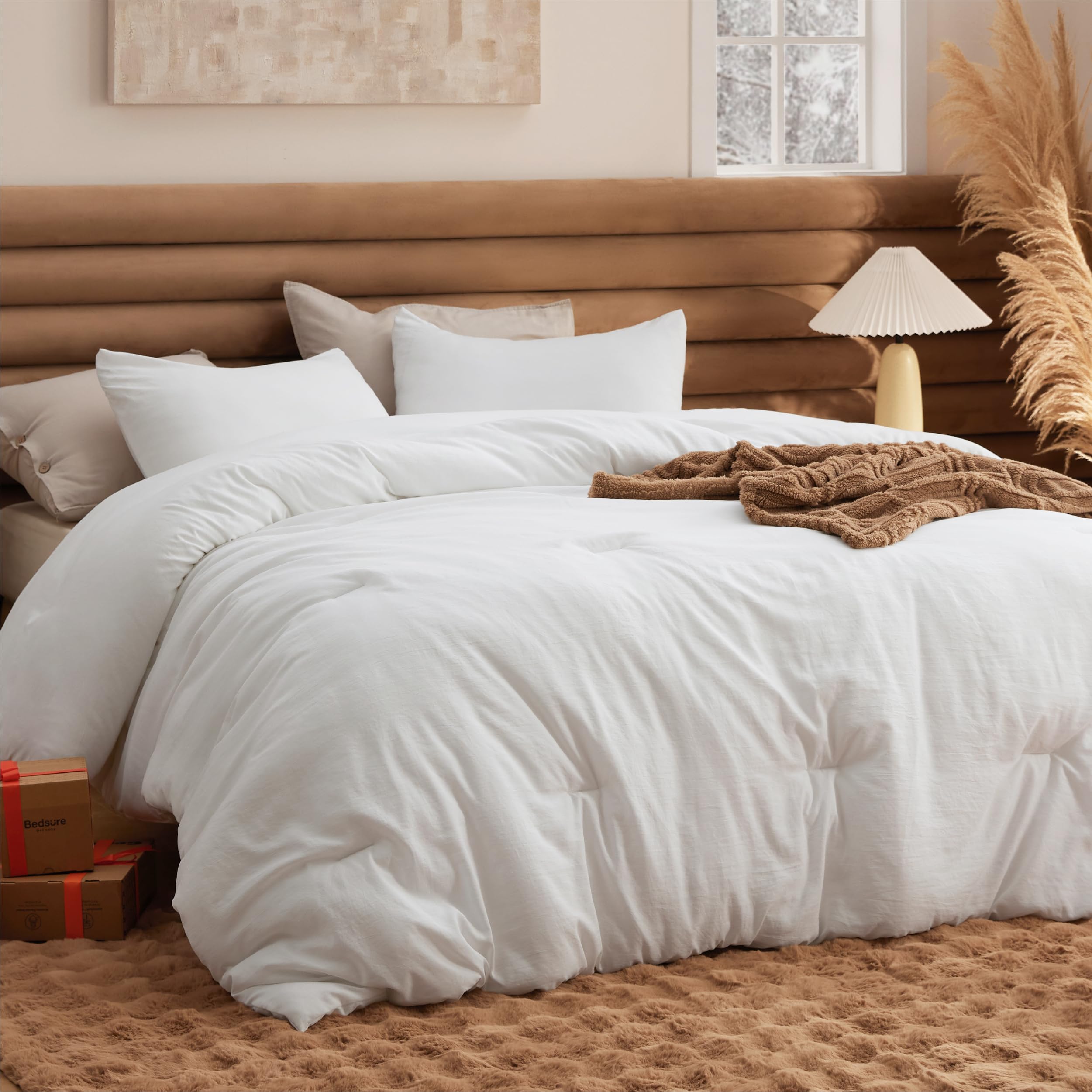 Bedsure Twin XL comforter with soft texture for year-round warmth
