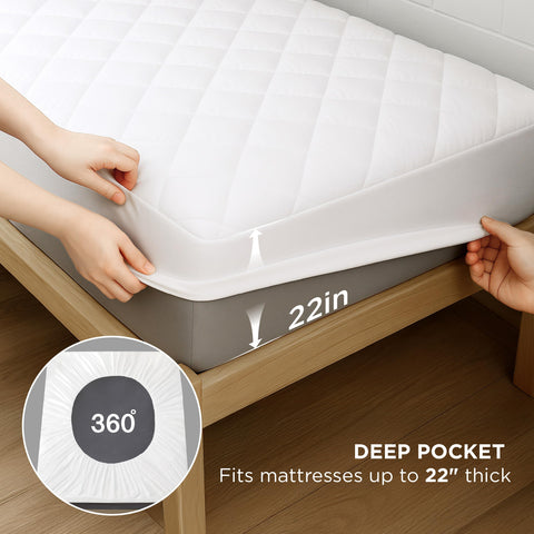 Bedsure Twin XL Durable stitching reduces seam slippage for longevity.