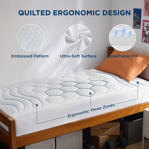 Bedsure Twin XL soft microfiber cover closeup with a gentle feel.