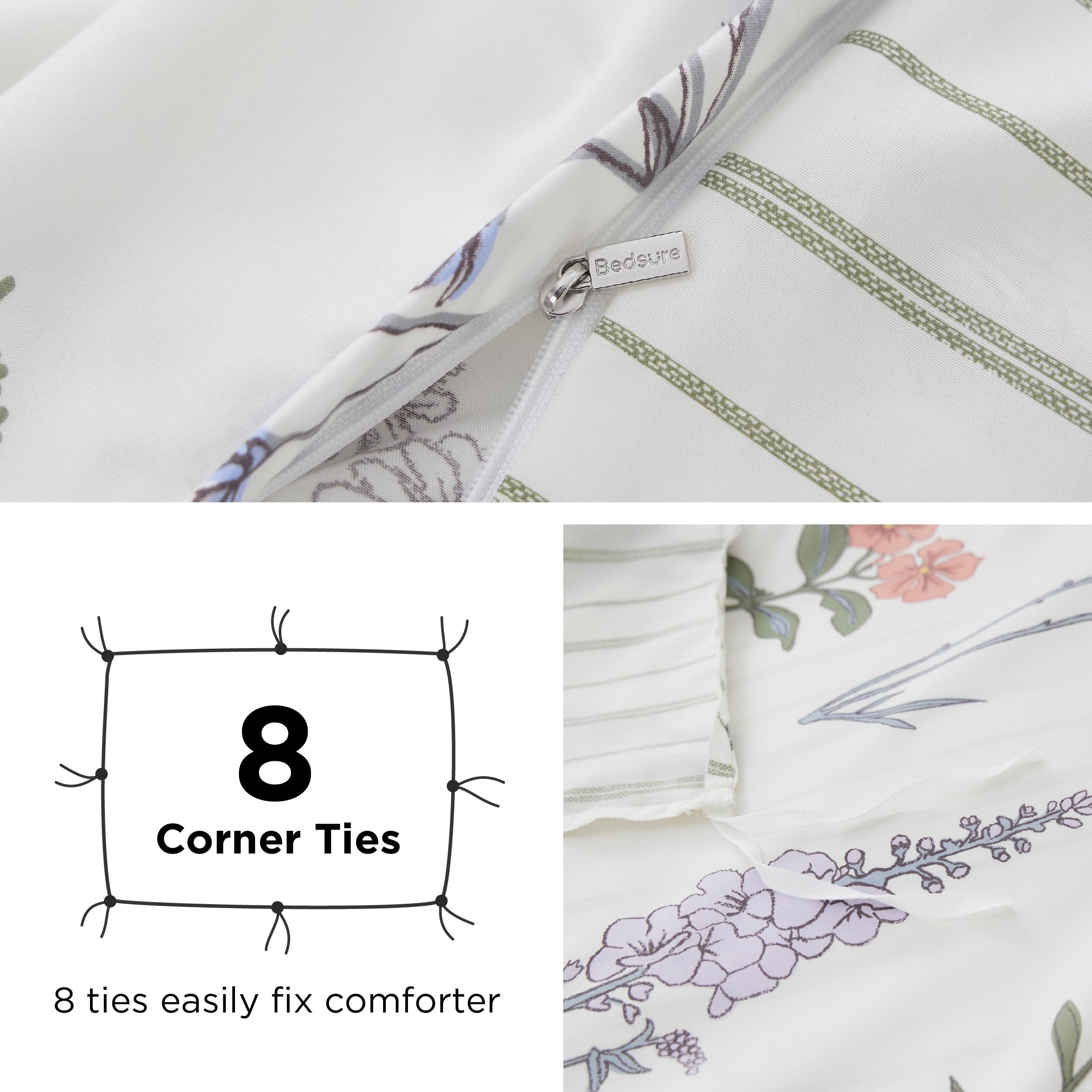 Bedsure two 20x26 pillow shams complete the bedding set