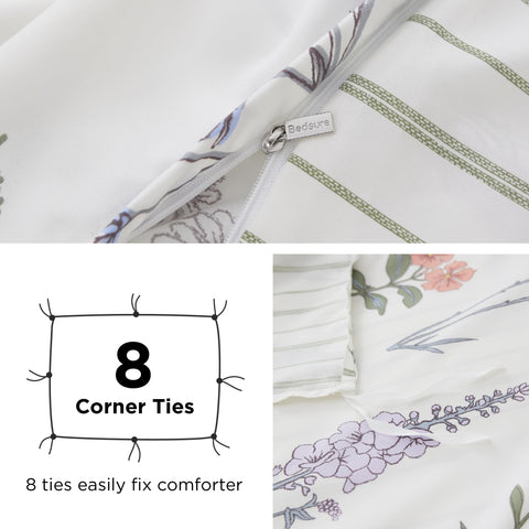 Bedsure two 20x26 pillow shams complete the bedding set