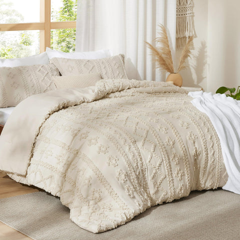 Bedsure two 20x26 pillow shams complete the coordinated look.