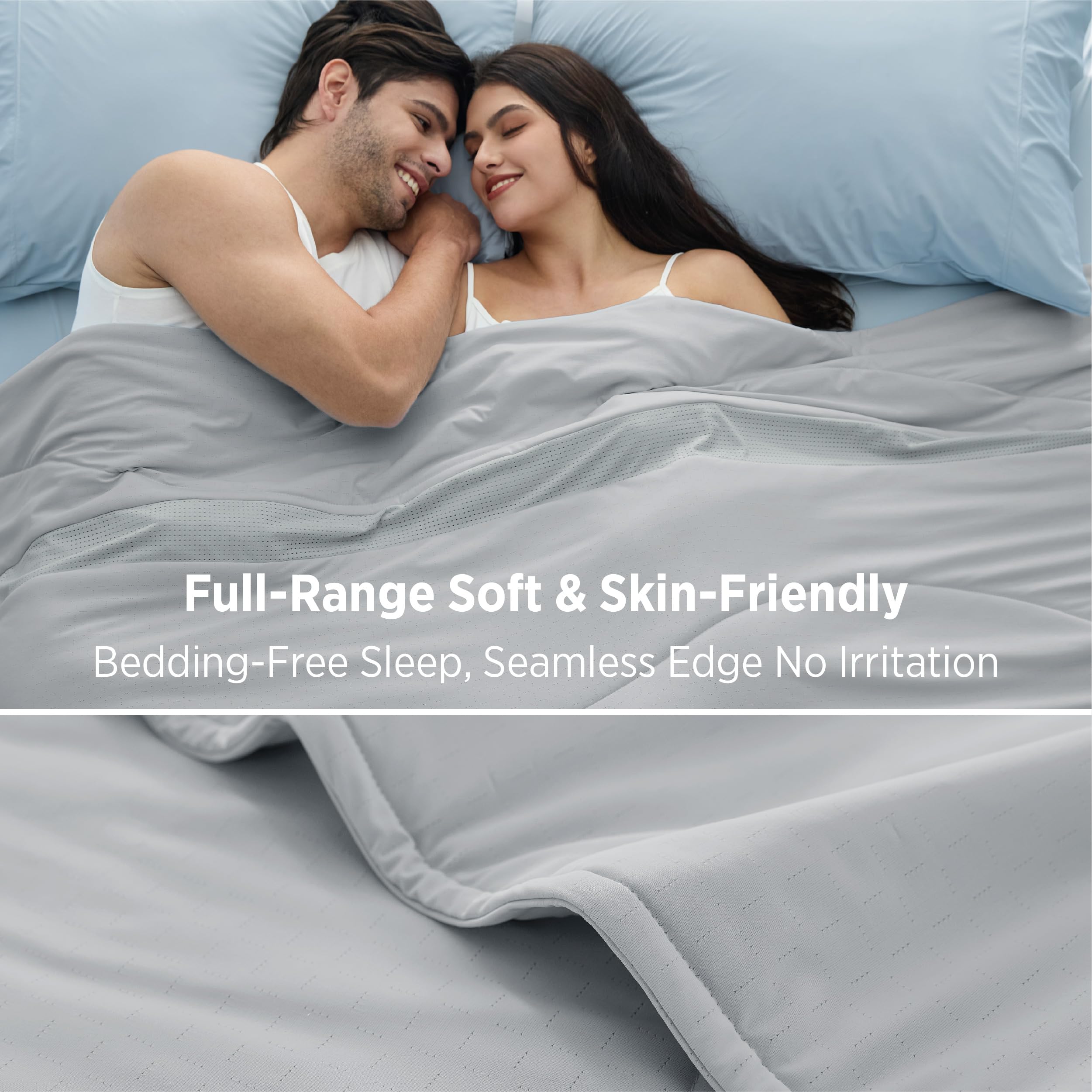 Bedsure ultra-soft fabric with seamless edges for irritation-free sleep