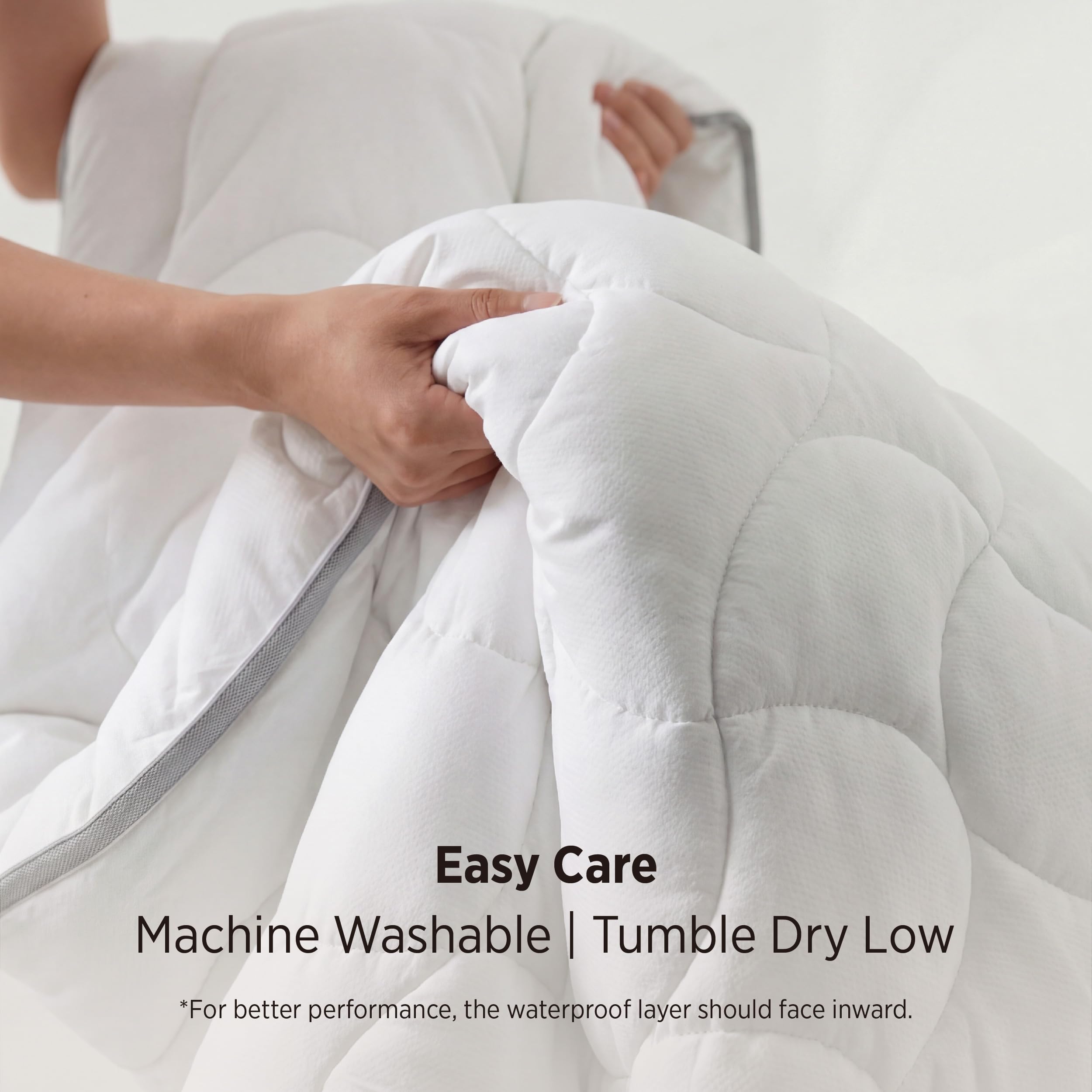 Bedsure white cover adds a clean look to any bed