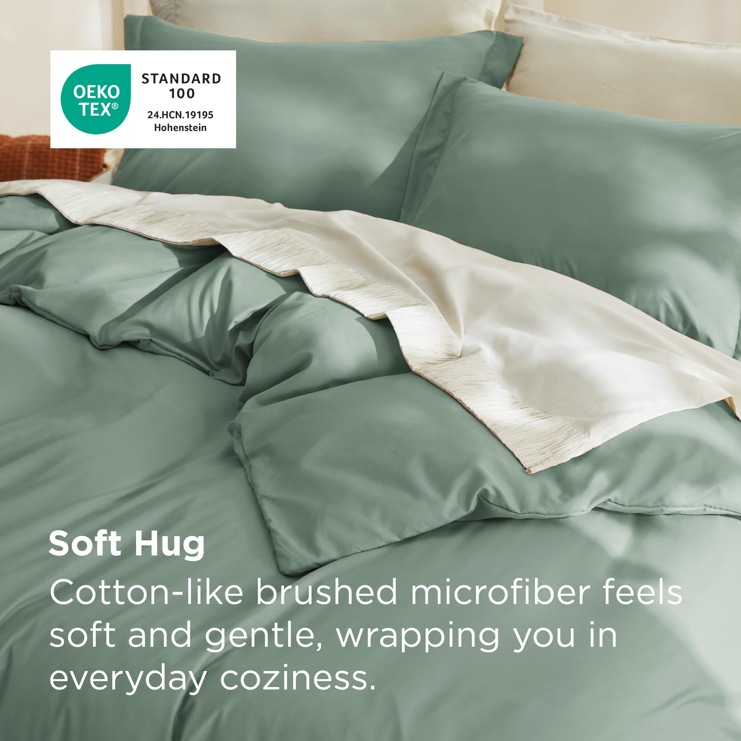 Bedsure zipper closure duvet cover highlights secure, fast bedding changes and easy maintenance.