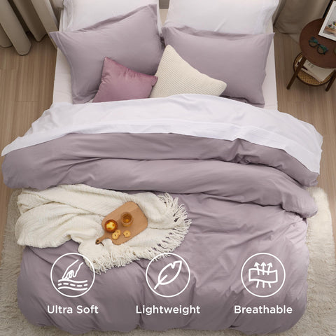 Bedsure duvet cover with zipper closure simplifies changing and reduces fuss