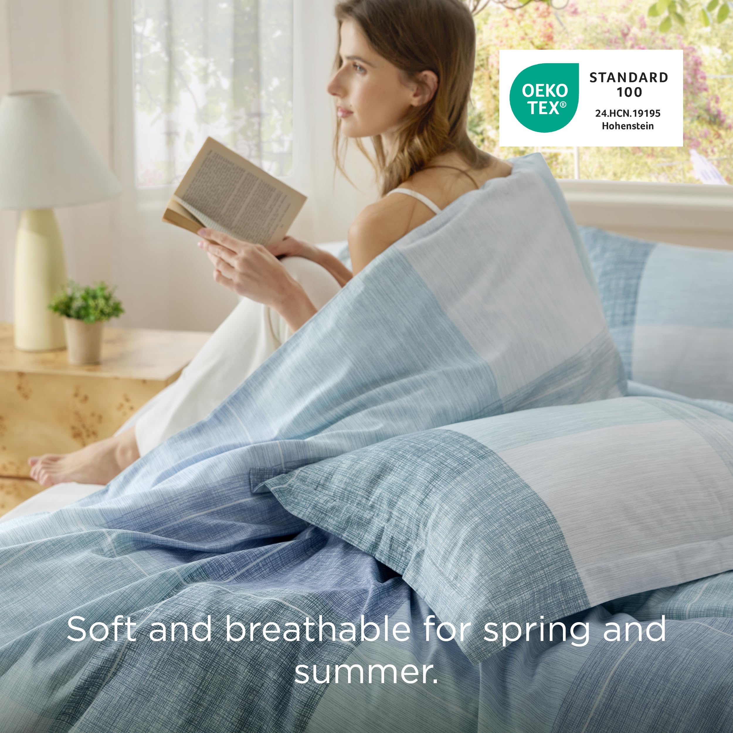 Bedsure zipper closure duvet cover provides secure, smooth access to your duvet.