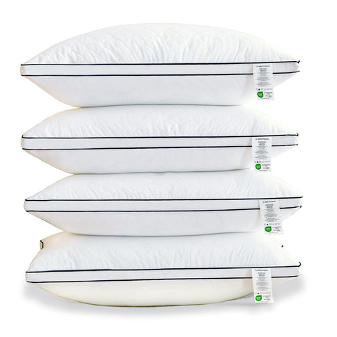 BEDTOVA reversible queen pillows 4-pack offering dual firmness for customizable comfort.