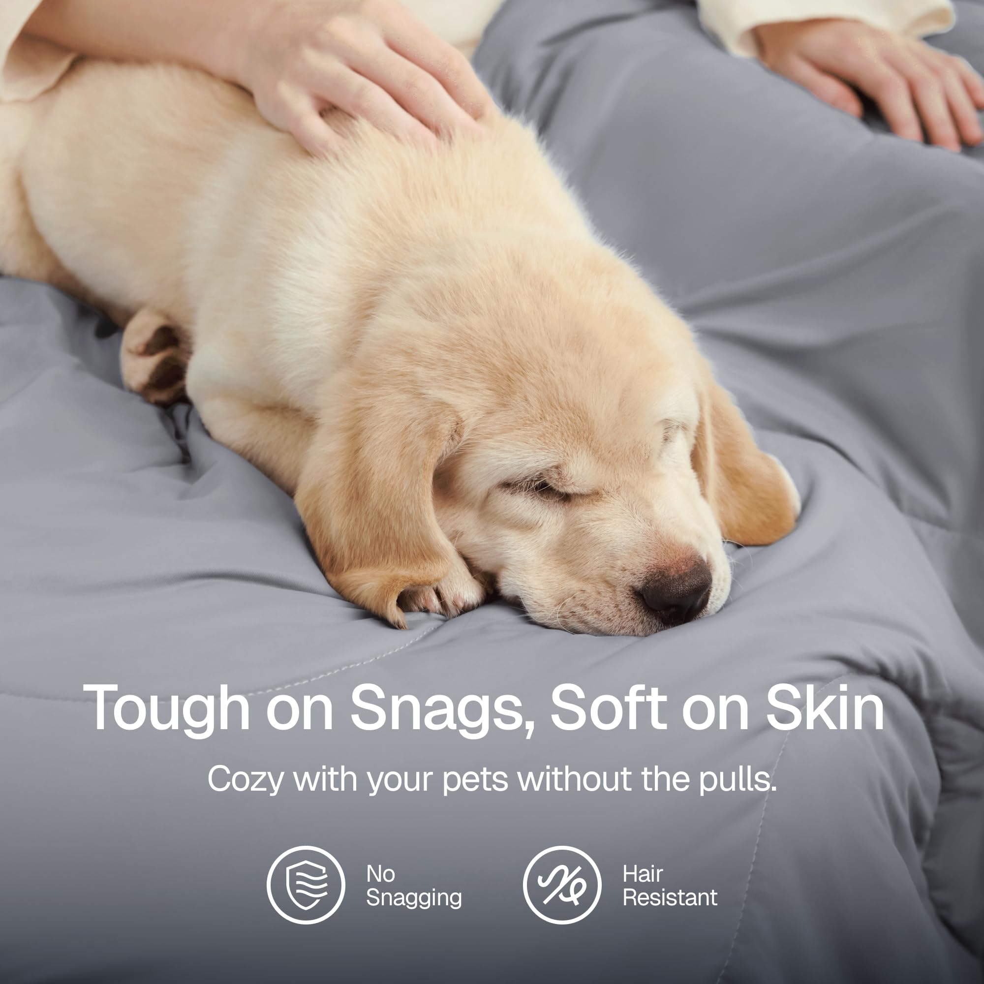 Bedtter cooling comforter draped on bed scene suggests minimalist bedding without extra layers.