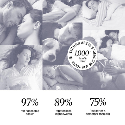 Bedtter cooling comforter fabric close-up shows breathable fibers for all-night comfort.