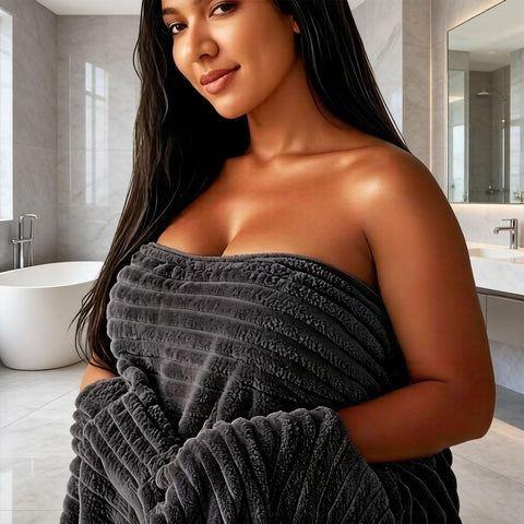 Bedvcaty towel twill texture closeup highlights refined detail for upscale bathrooms.