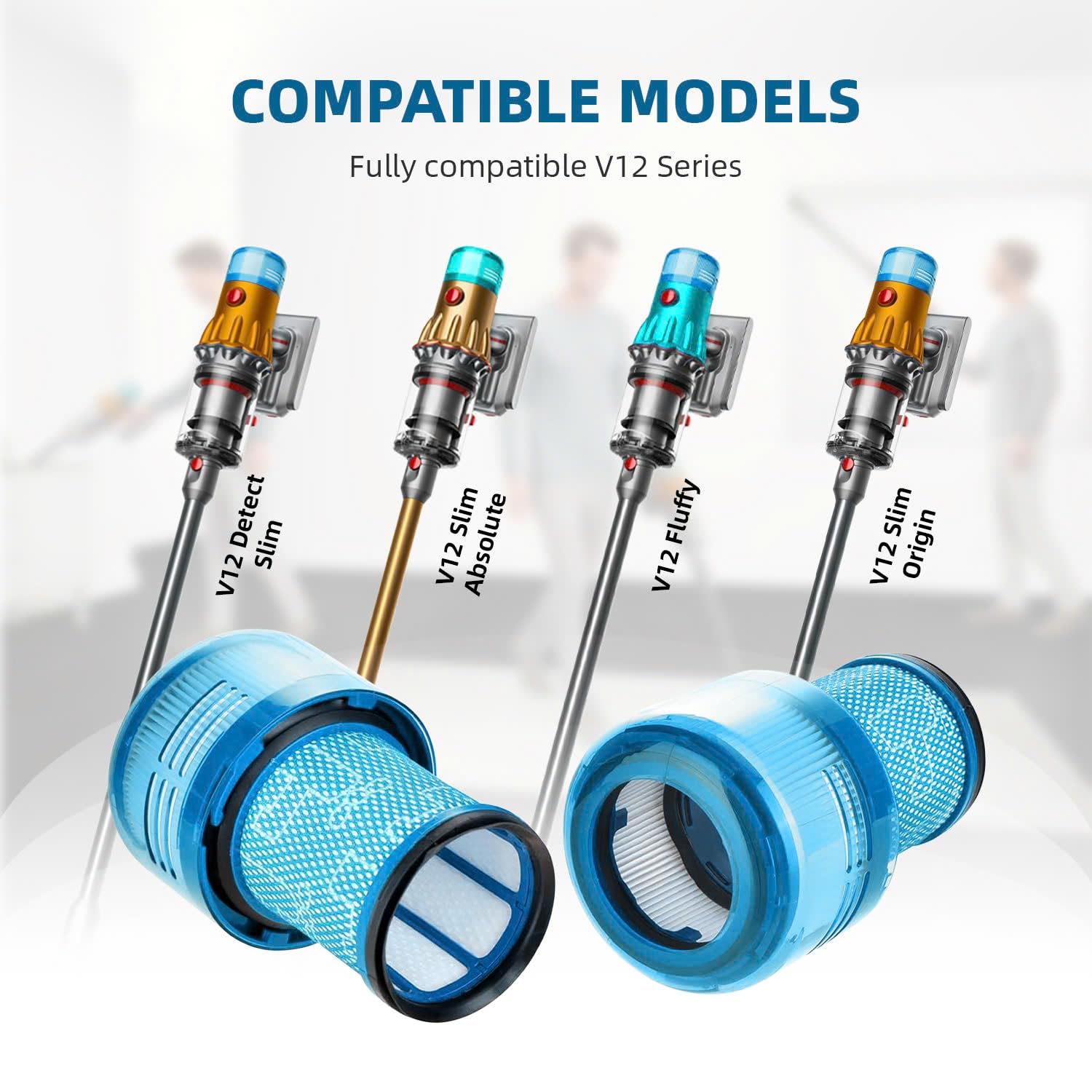 Bee Filter Dyson V12 Detect Slim Extra filter for easy maintenance.