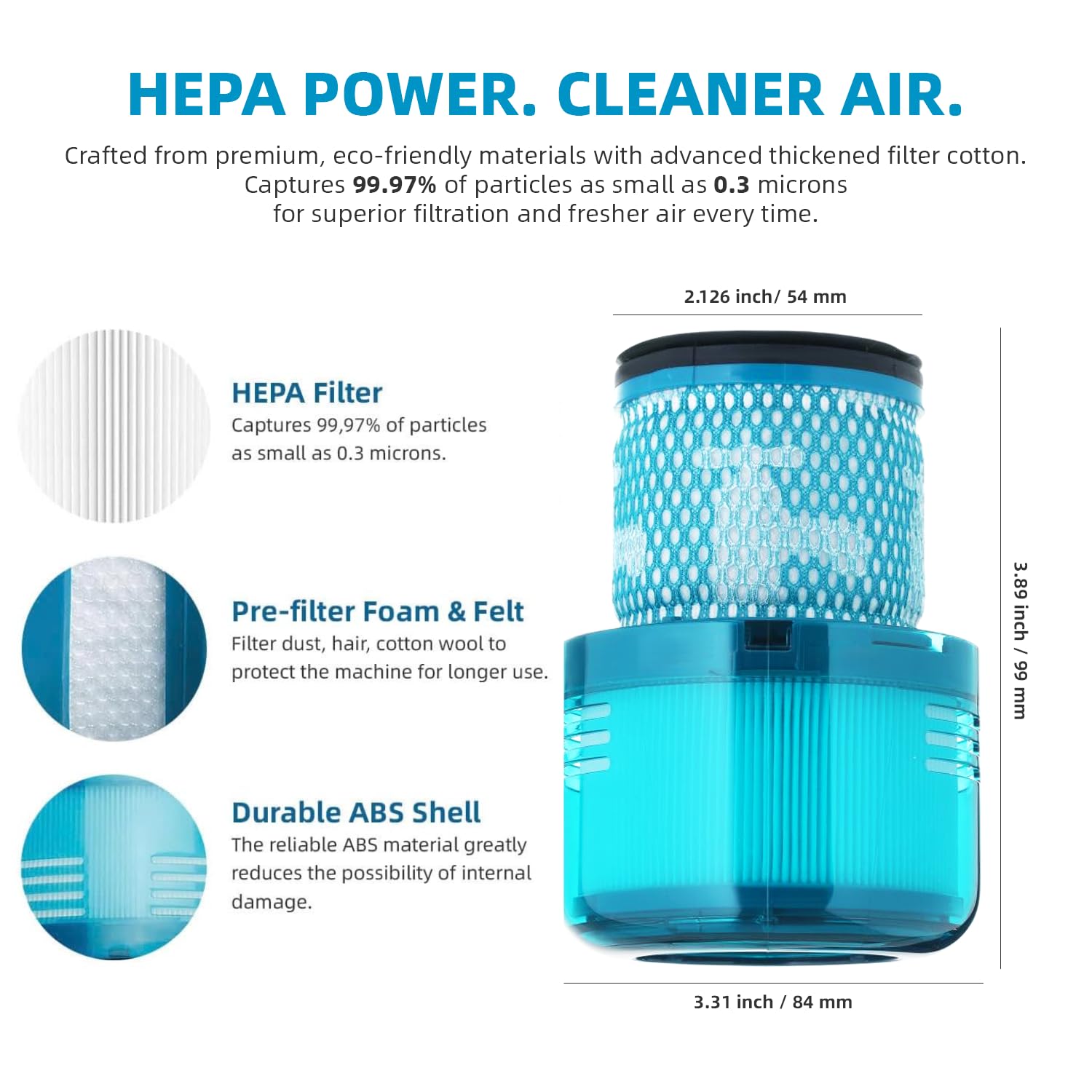Bee Filter V11 Torque Drive compatible replacement for consistent suction