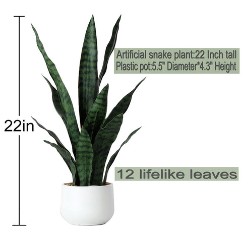 Beebel artificial snake plant leaf detail shows realistic texture and bendable stems for shaping