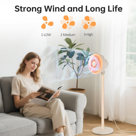 BEESTAR oscillating pedestal demonstrates 90° horizontal movement.