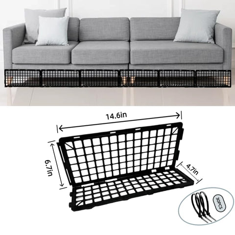 BeeStorix under-couch-blockers showing durable ABS plastic construction for daily use.