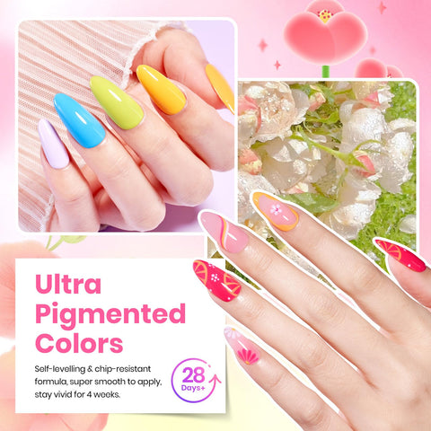 Beetles Neon Gel Polish Set bright yellows purples greens for playful summer nails.
