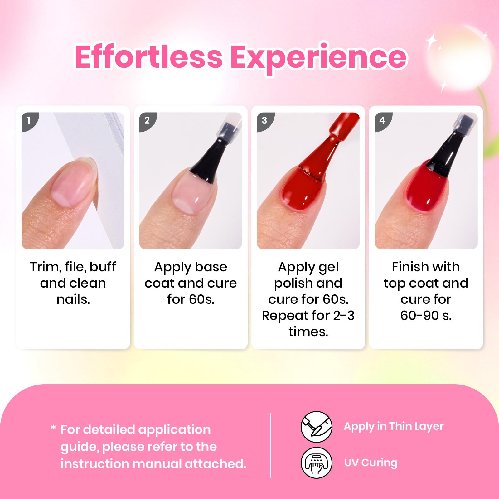 Beetles Neon Gel Polish Set glossy finish and long-lasting shine.