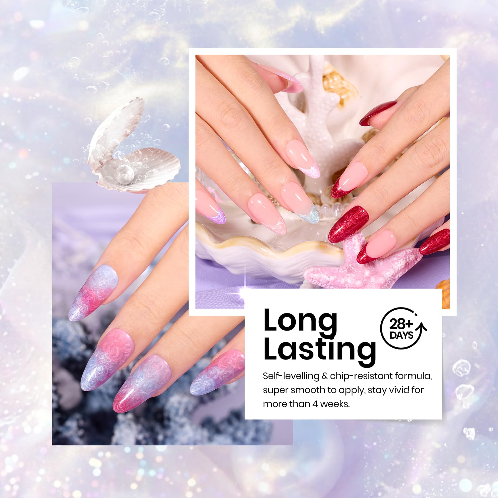 Beetles UV-Led Drying Guide ensures efficient curing for quick manicures.