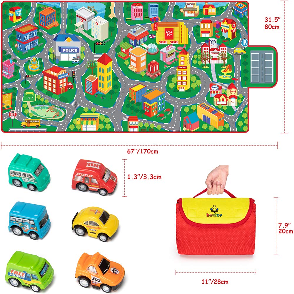 Beetoy car rug with carry handle for easy travel
