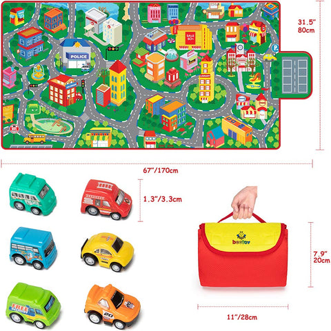 Beetoy car rug with carry handle for easy travel