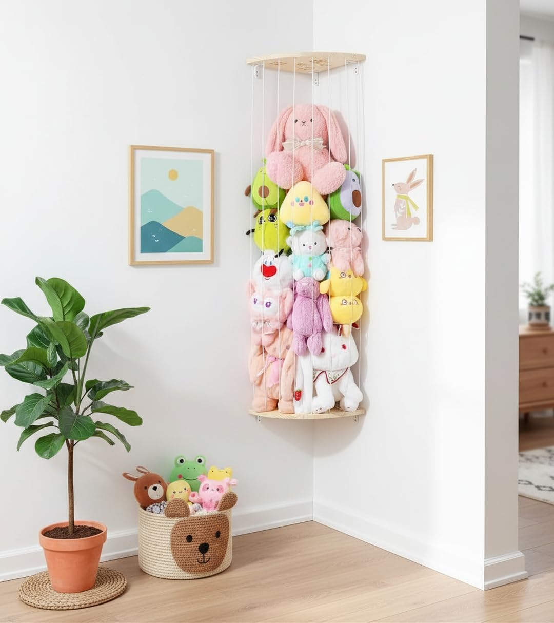 Befayoo quick-access design helps kids learn organization by returning toys to their dedicated zoo.