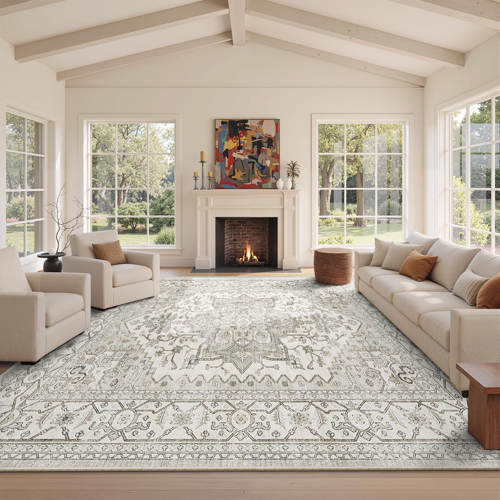 befbee area rug with stain-resistant finish demonstrates spill resilience for busy homes