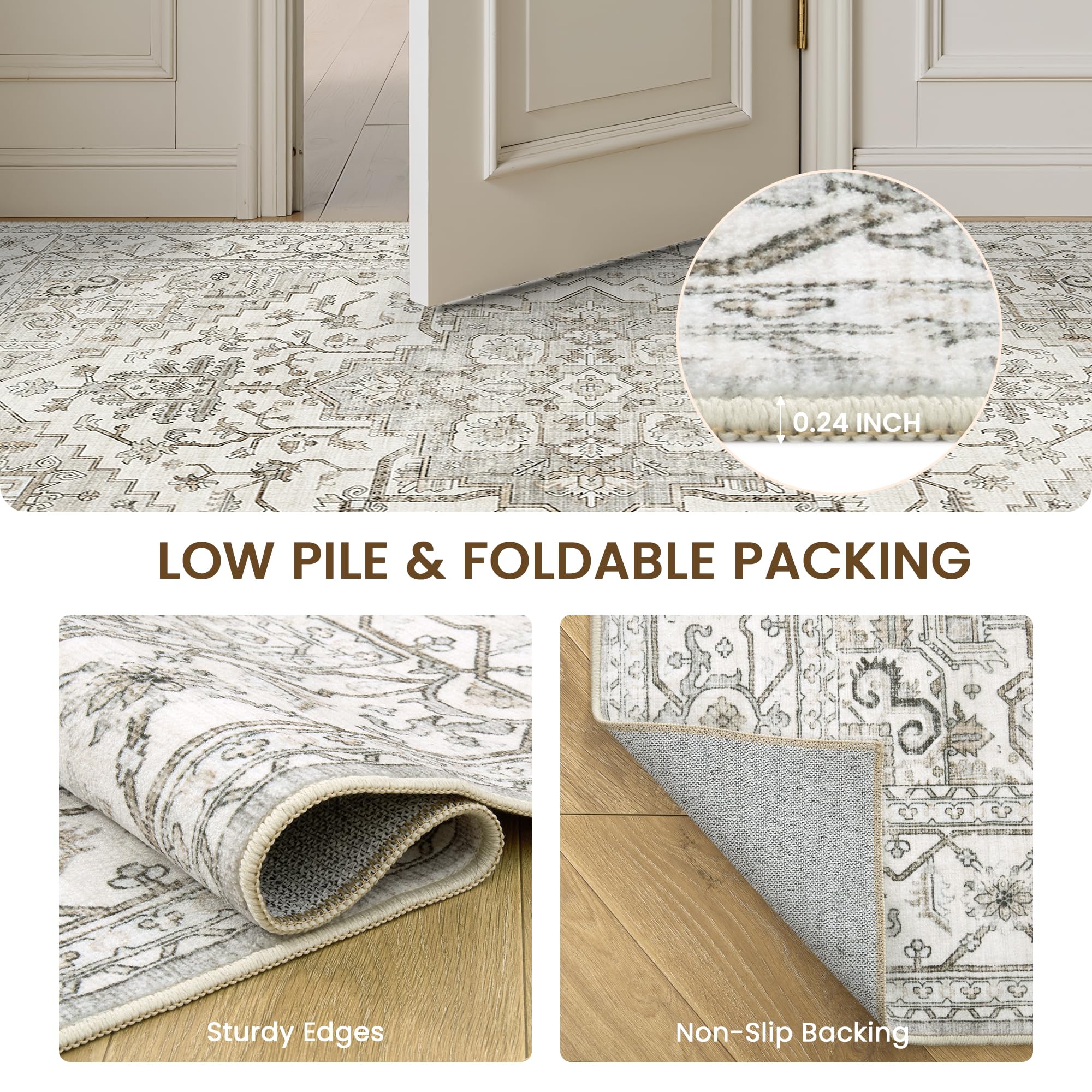 befbee machine-washable rug highlights simple cleaning in high-traffic spaces