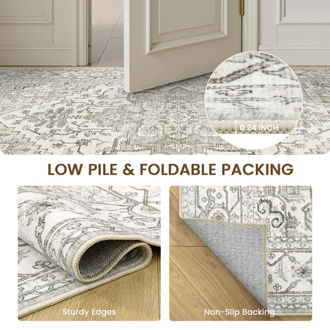 befbee machine-washable rug highlights simple cleaning in high-traffic spaces