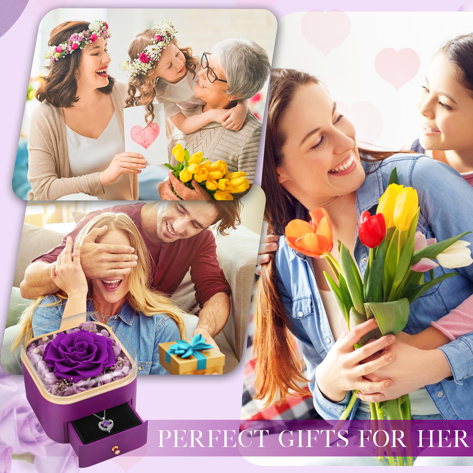 Beferr gift wrap with necklace, ready to surprise