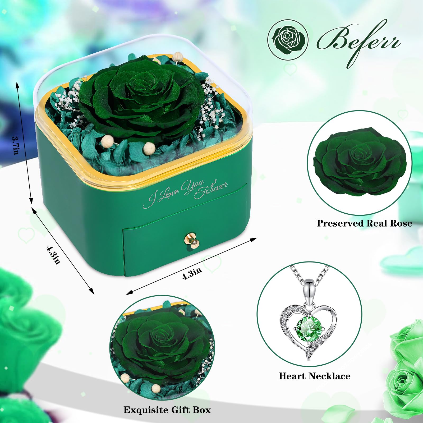 Beferr Mother's Day rose gift brings beauty and sentiment to her day