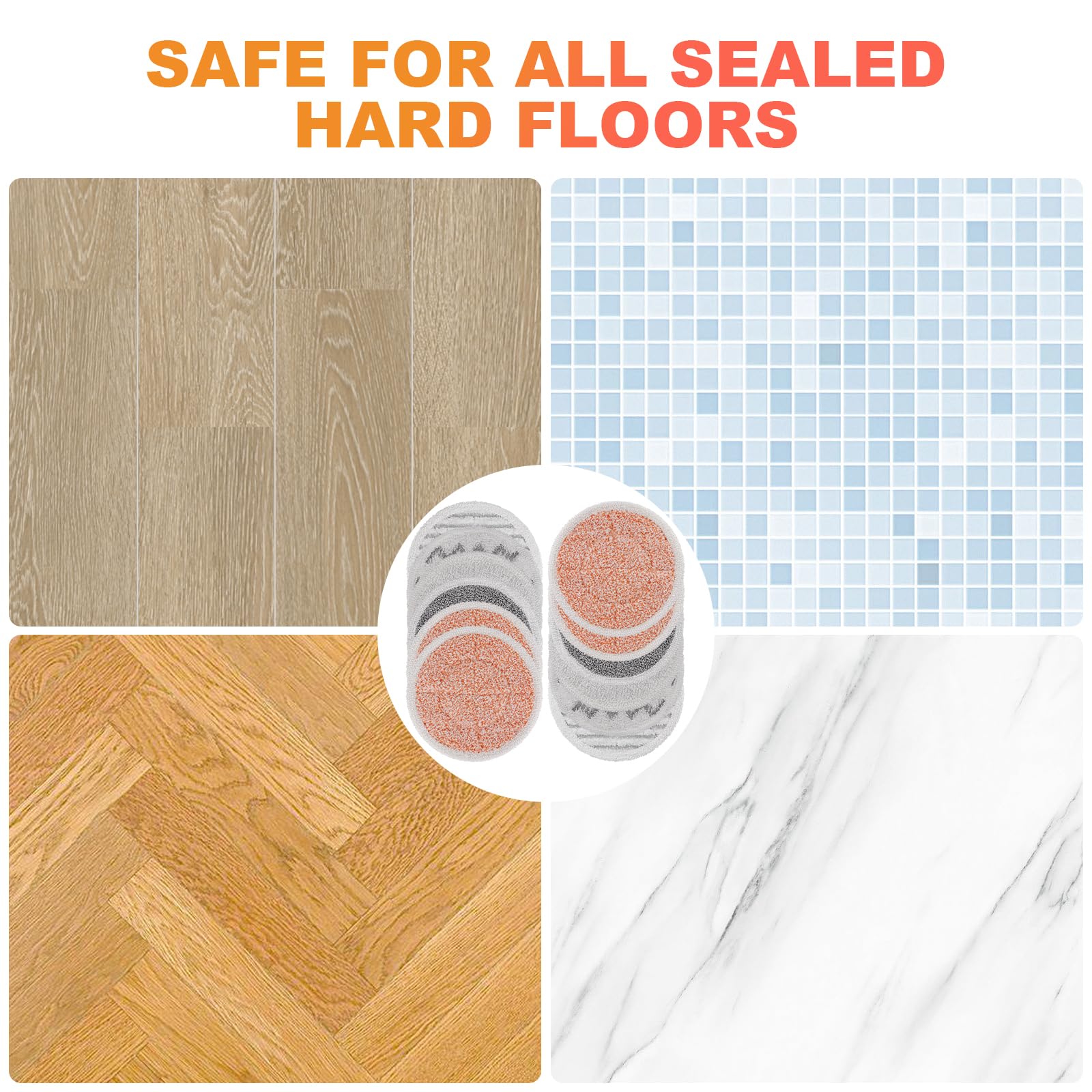 BeiLan 12-pack steam mop pads for replacement