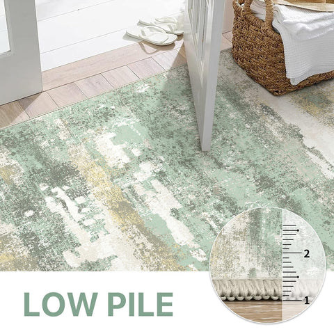 BEIMO area rug 6x9 easy-care rug compatible with robotic vacuums.