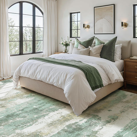 BEIMO area rug 6x9 machine washable for easy cleaning after spills.