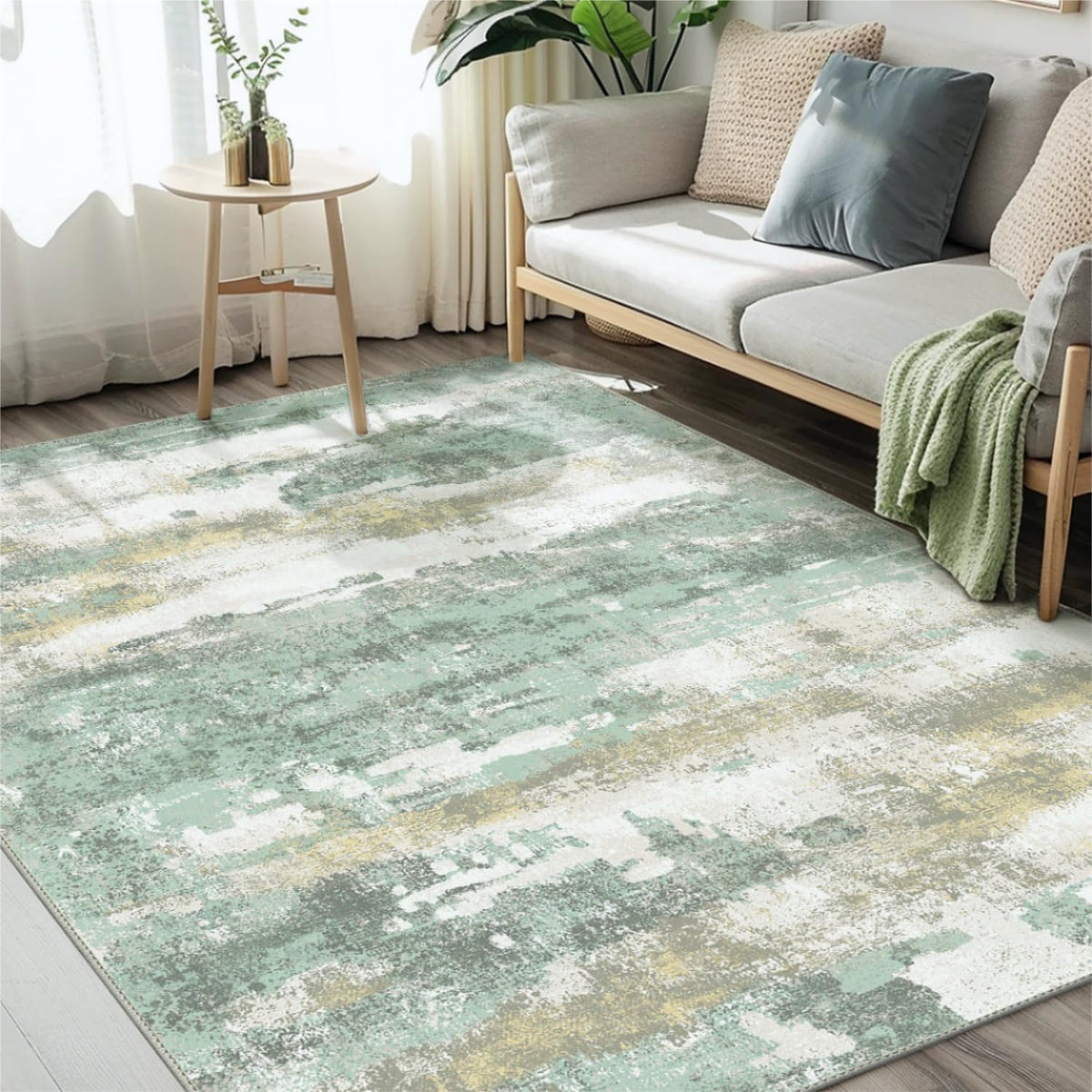 BEIMO area rug 6x9 soft low pile texture offering cozy comfort in living spaces.