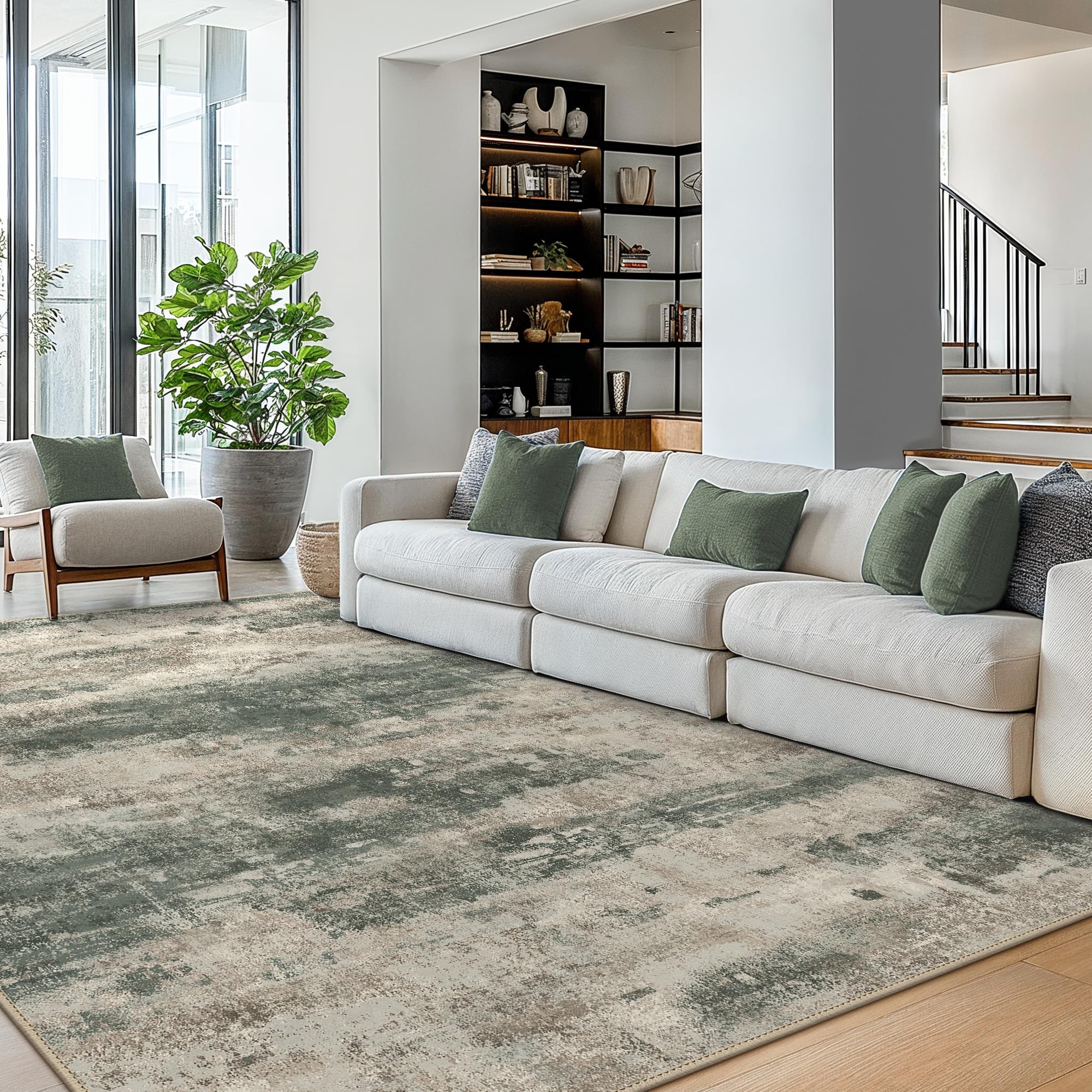 BEIMO rug abstract pattern adds contemporary flair to interiors