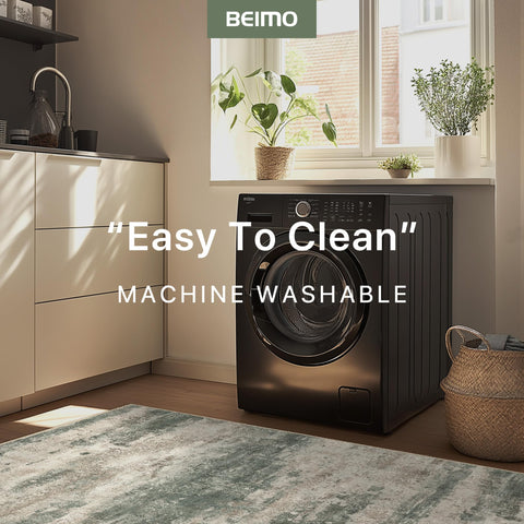 BEIMO rug robot-vacuum friendly low-pile design for automated cleaning