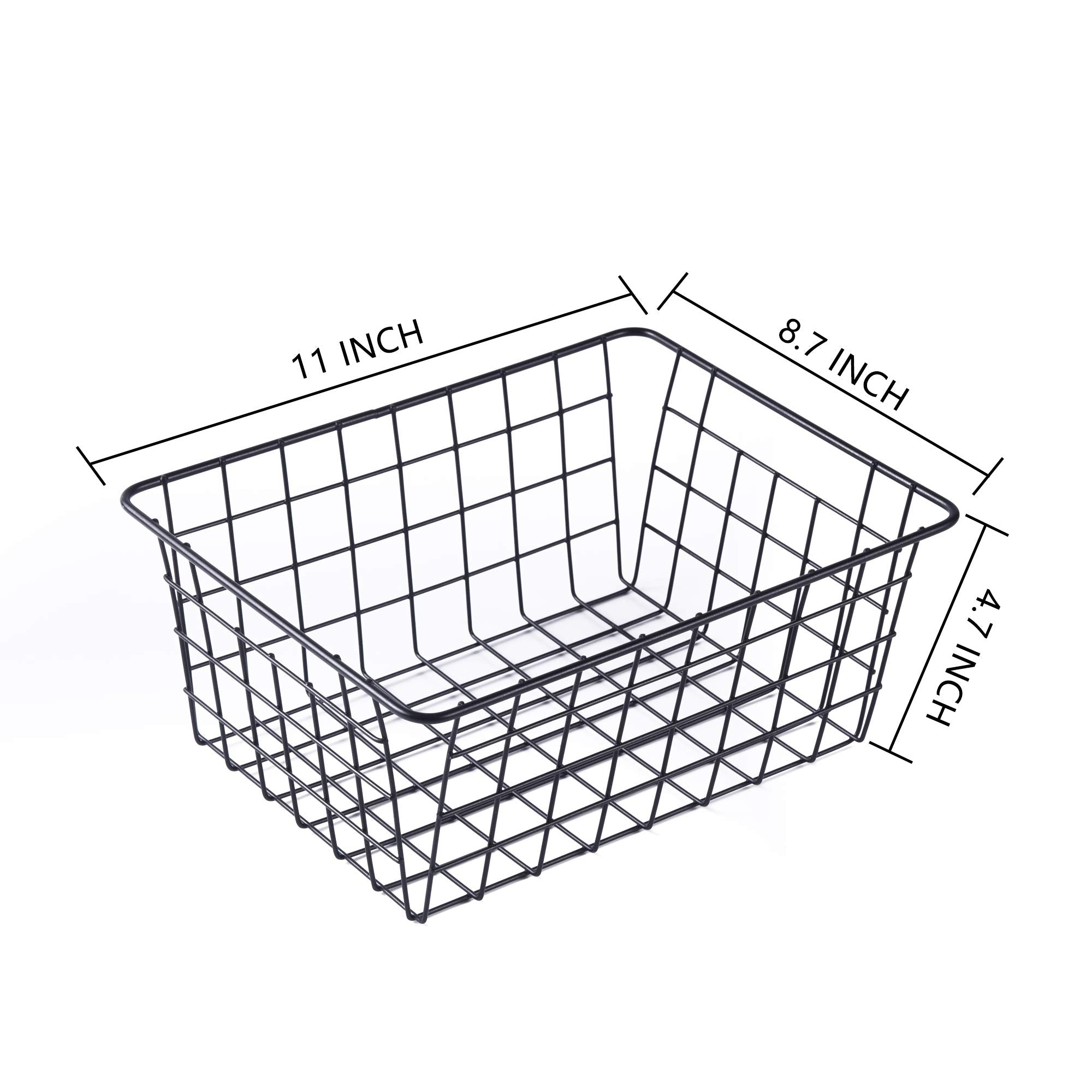 Beimu pantry baskets stacked in cabinet showing space-saving design