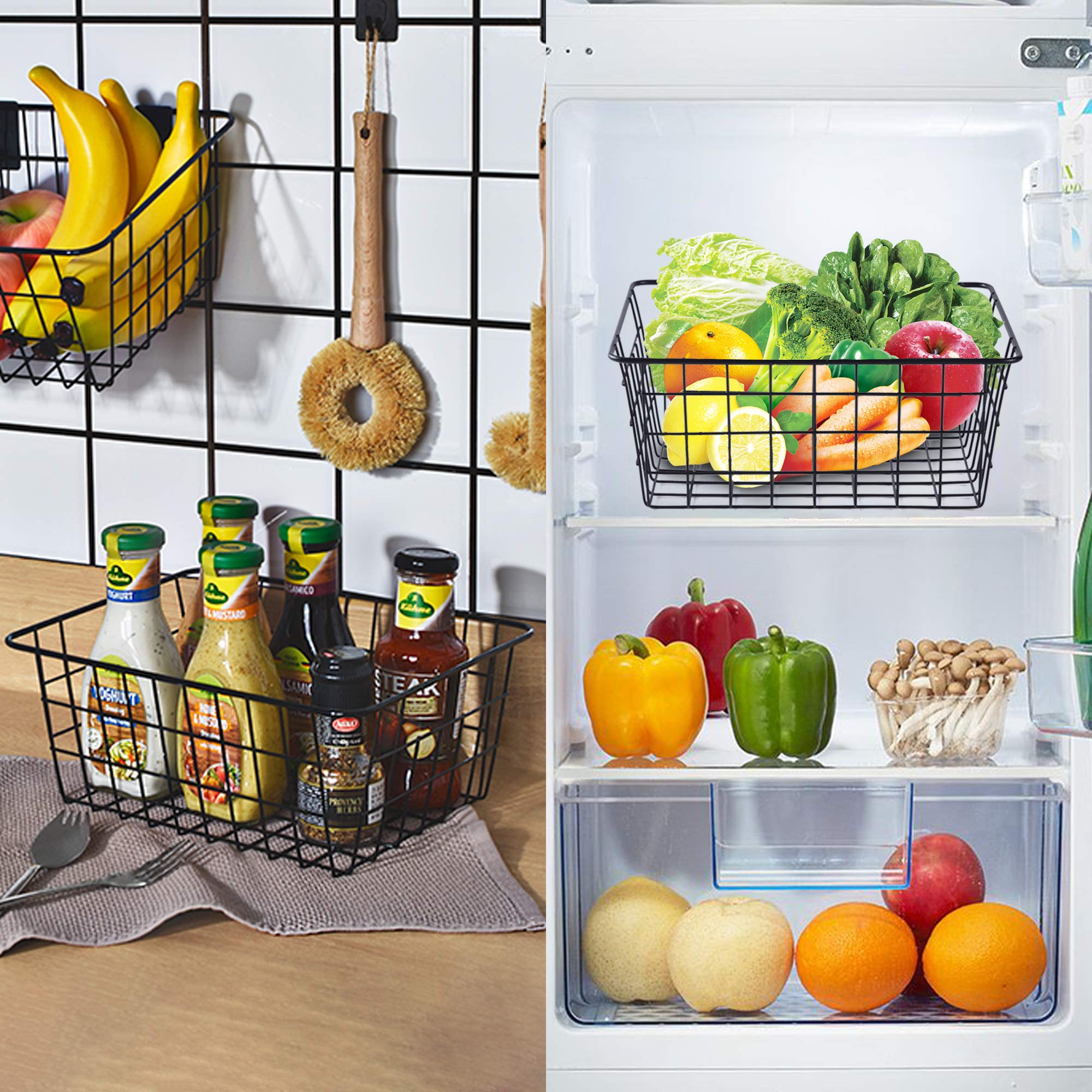 Beimu wire baskets with rustproof coating drain and store vegetables easily