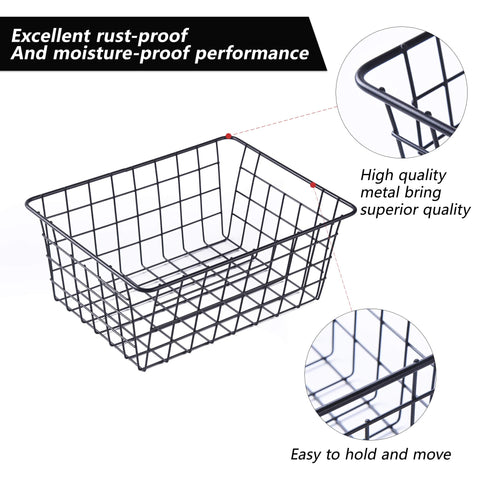 Beimu wire baskets mesh design offers clear visibility for fast finding