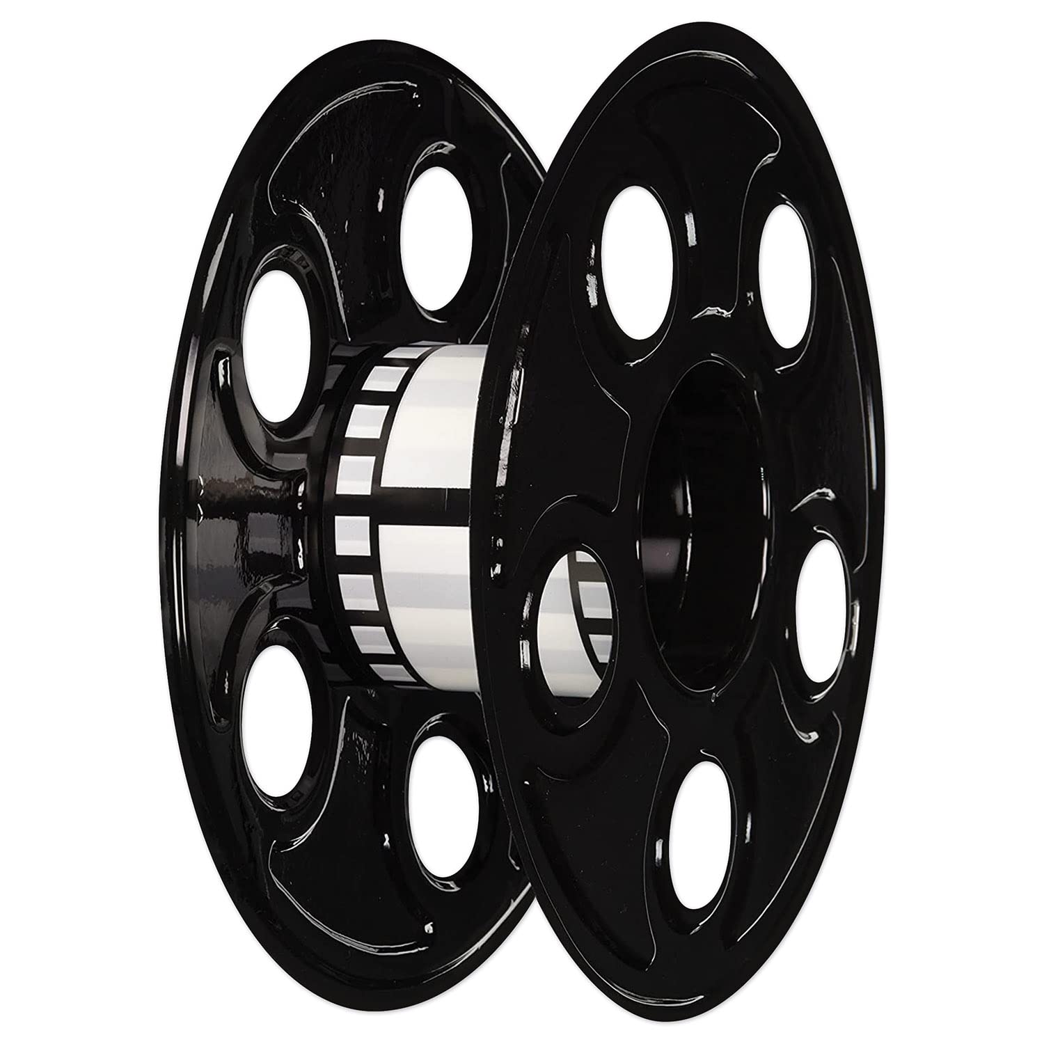 Beistle filmstrip-drape arrangement demonstrates versatile display for tables or backdrops.