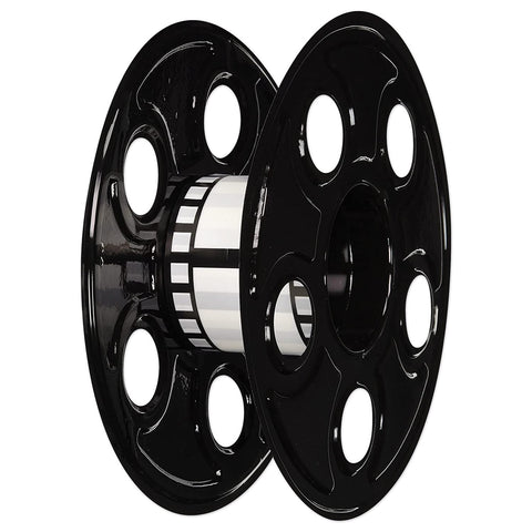 Beistle filmstrip-drape arrangement demonstrates versatile display for tables or backdrops.