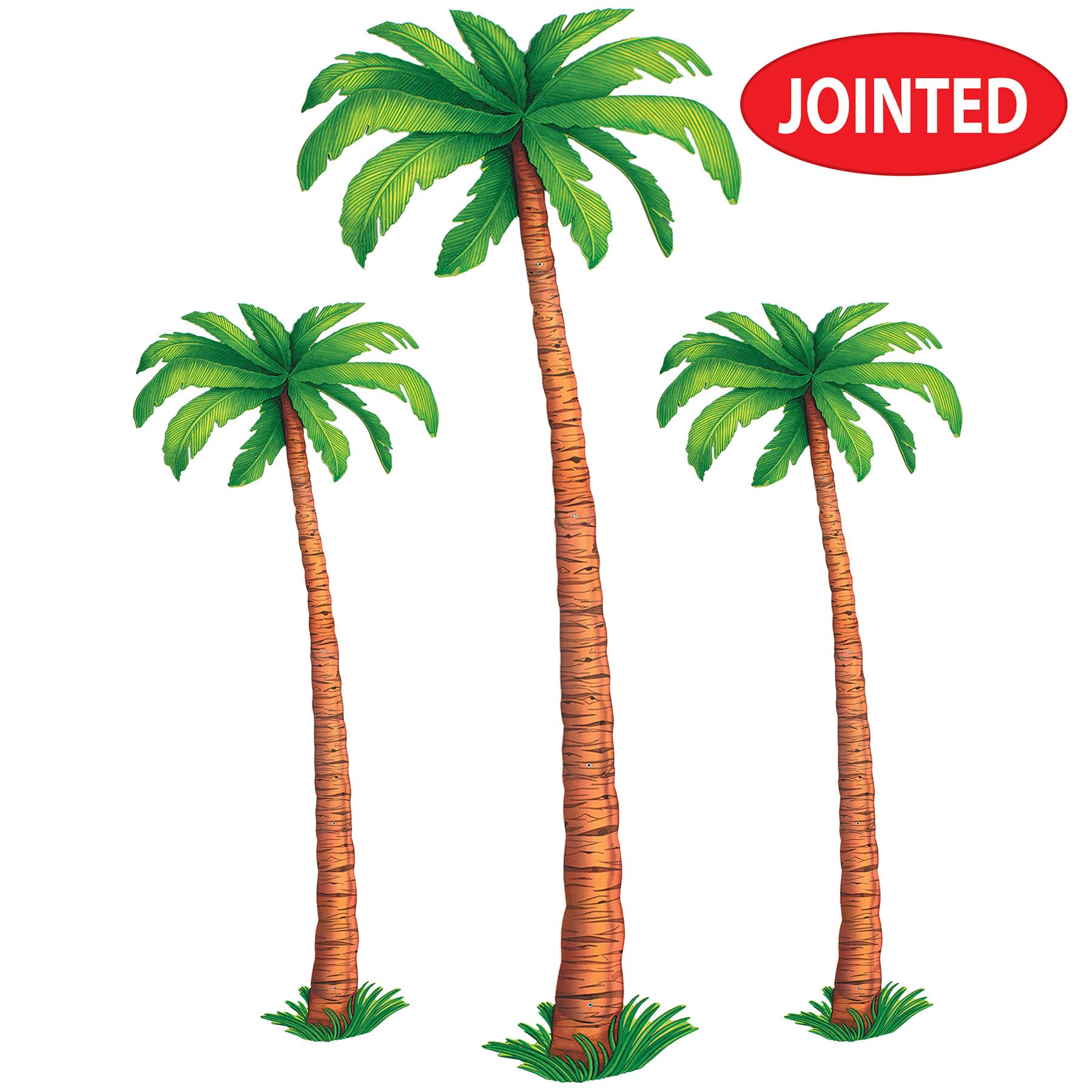 Beistle jointed-palm-trees 6ft cutout for wall display and backdrop