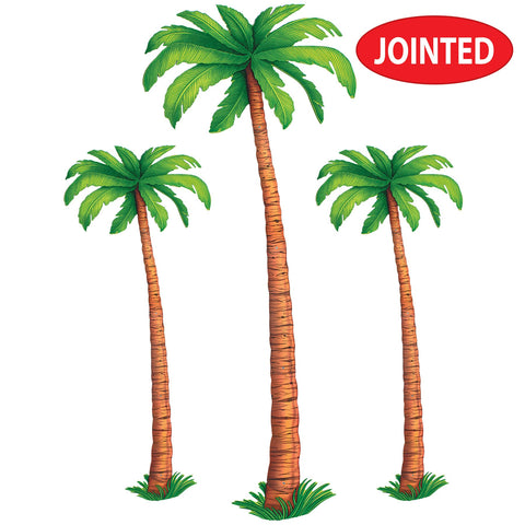 Beistle jointed-palm-trees 6ft cutout for wall display and backdrop