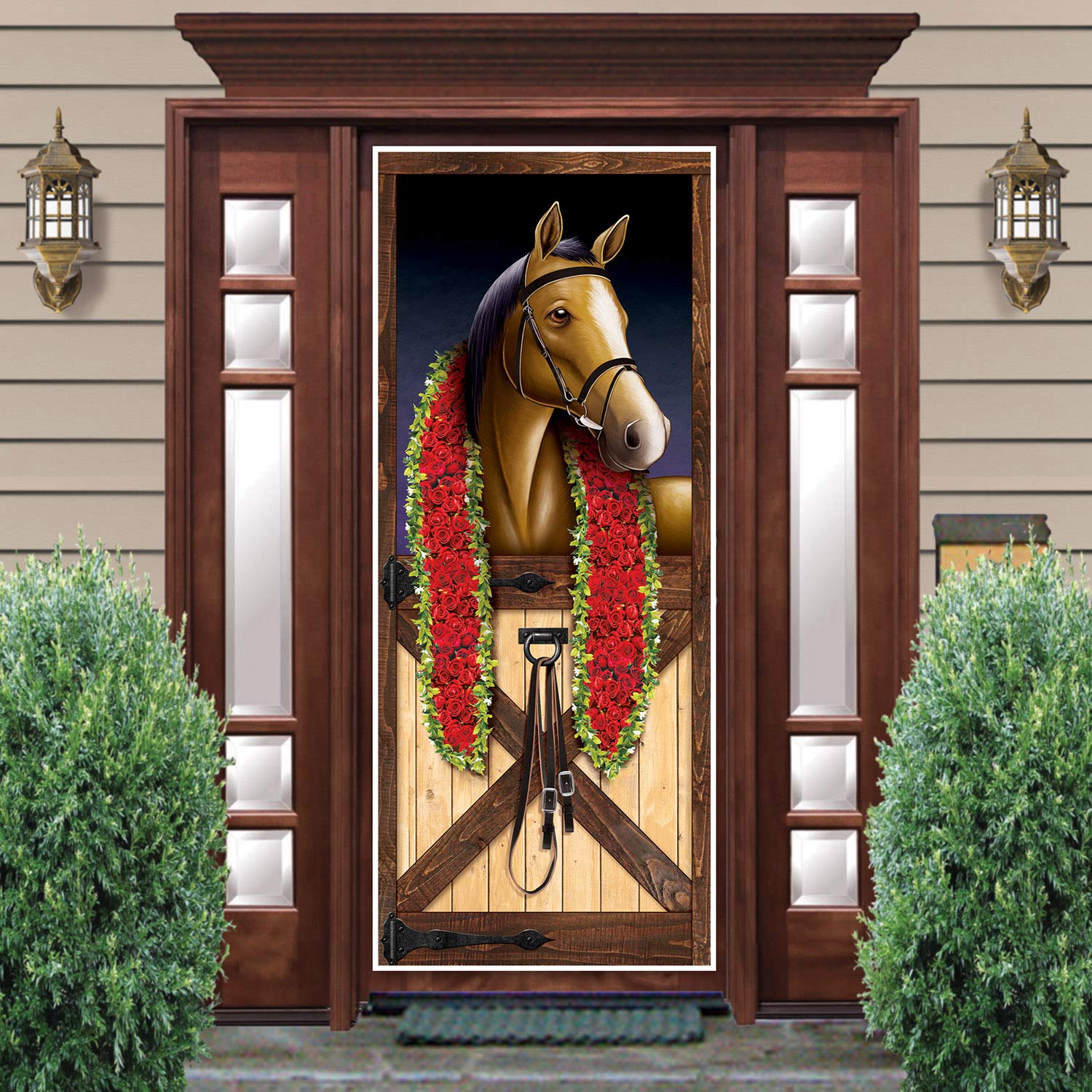 Beistle 6-foot-tall door covers deliver bold visual impact at venues.