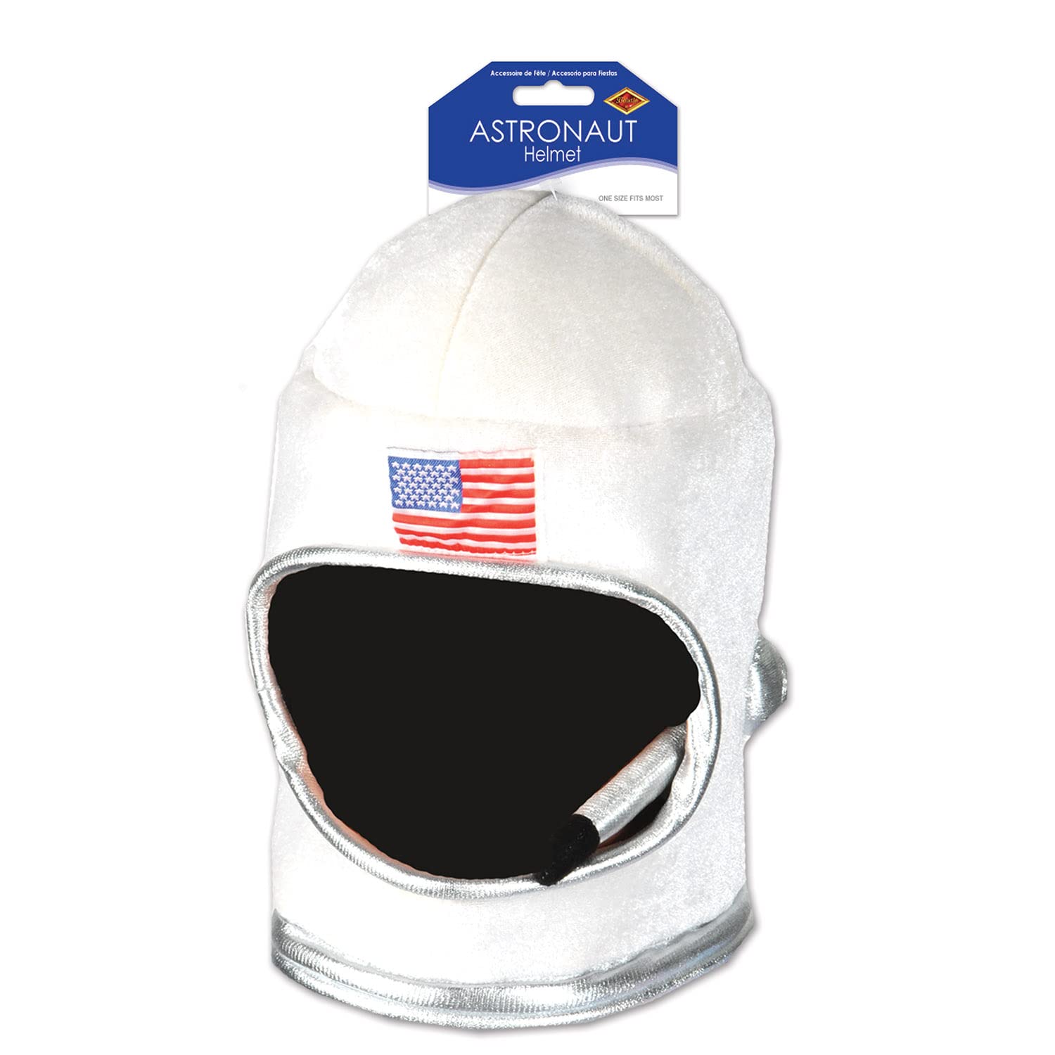 Beistle plush astronaut helmet US flag detail adds patriotic flair to space missions