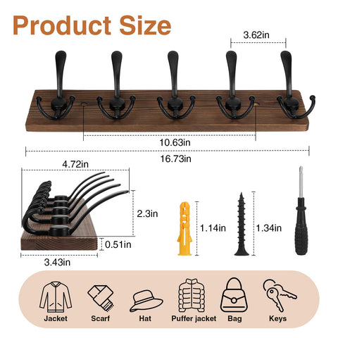 BEIUTAO entryway setup shows versatile storage for jackets, hats, keys