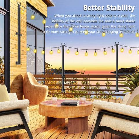 Beizelte galvanized steel pole closeup highlighting durable, weatherproof finish.
